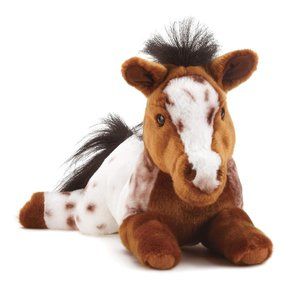 Demdaco Laying Large Appaloosa Horse Stuffed Animal